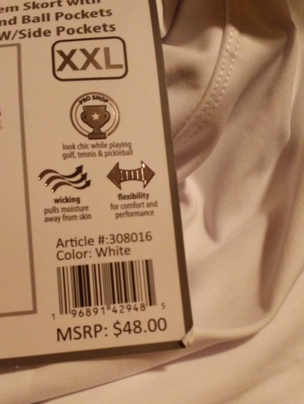 Rbx Woman's Hem Skort With Side Pockets New